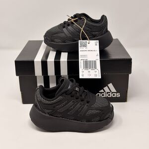 adidas Size 4C Adizero Aruku EL I Infant Toddler Black Sneakers New with Tags